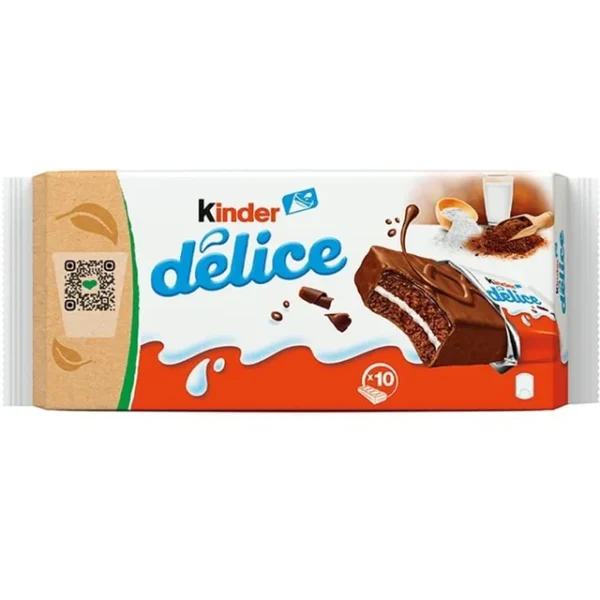 کیک شکلاتی کیندر 39 گرم بسته 10 عددی