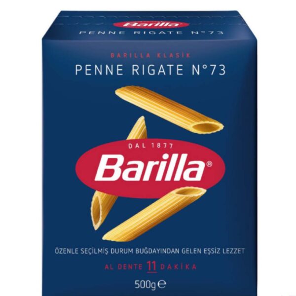 ماکارونی پنه ریگاته باریلا Barilla مدل Penne Rigate N°73 حجم 500 گرم