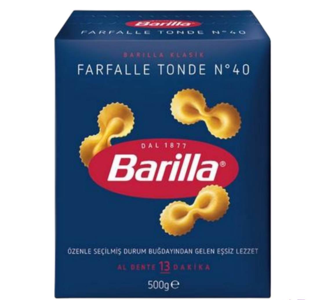 Barilla-Tonde-N°40-Bow-Tie-Pasta ماکارونی پاپیونی باریلا Barilla مدل Tonde N°40 حجم 500 گرم - Image 1