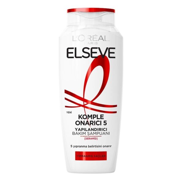 شامپو لورال Loreal موهای آسیب دیده و ضعیف 5 کاره مدل Komple Onarici حجم 300 میل