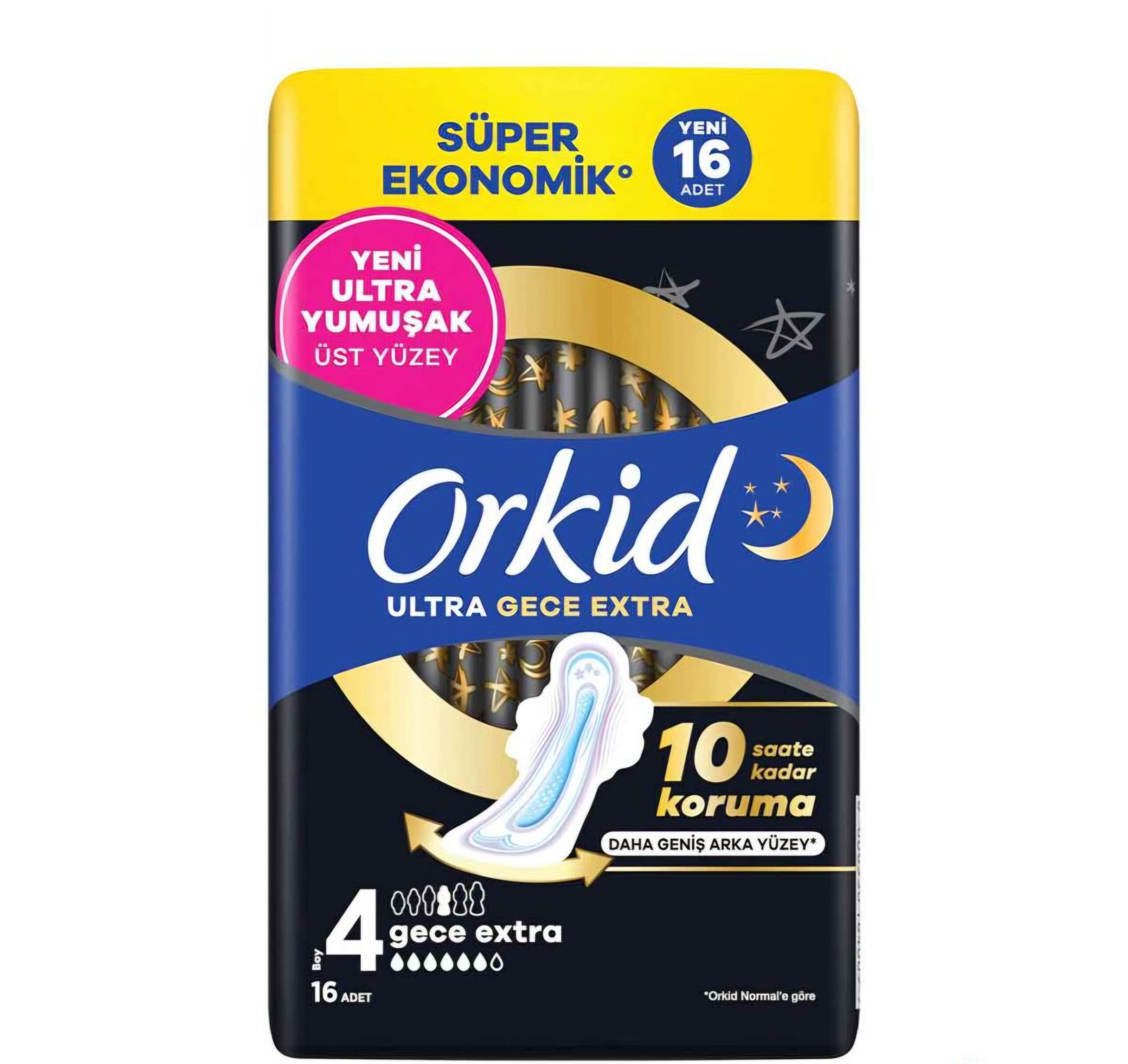 پد-روزانه-ارکید-مدل-Orkid-Ultra-Hijyenik-Ped-Gece-Ekstra-مخصوص-شب-بسته-16-عددی-زز-زاگرس-1024x1024 نوار بهداشتی روزانه ارکیده بسته ۲۰عددی - Image 1